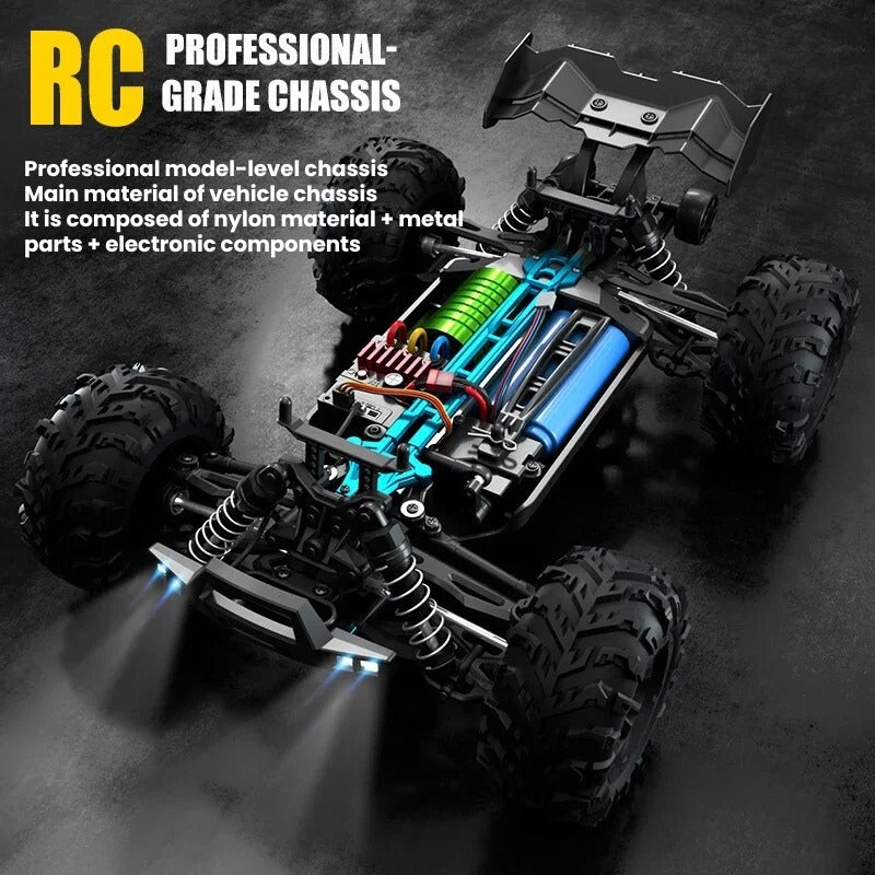 StormRift 4WD RC Truck, 1:16 Scale, Off-Road With LED Night Remote