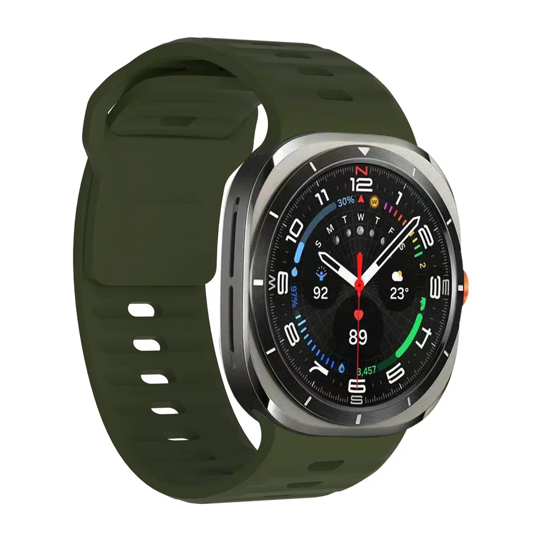 Galaxy Watch Ultra silikonearmbånd, Kirrea slank pasform med neglespænde rem