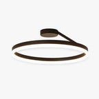 LumaAura Gold-Finish LED Ceiling Light, Black or White Trim, 2 Sizes