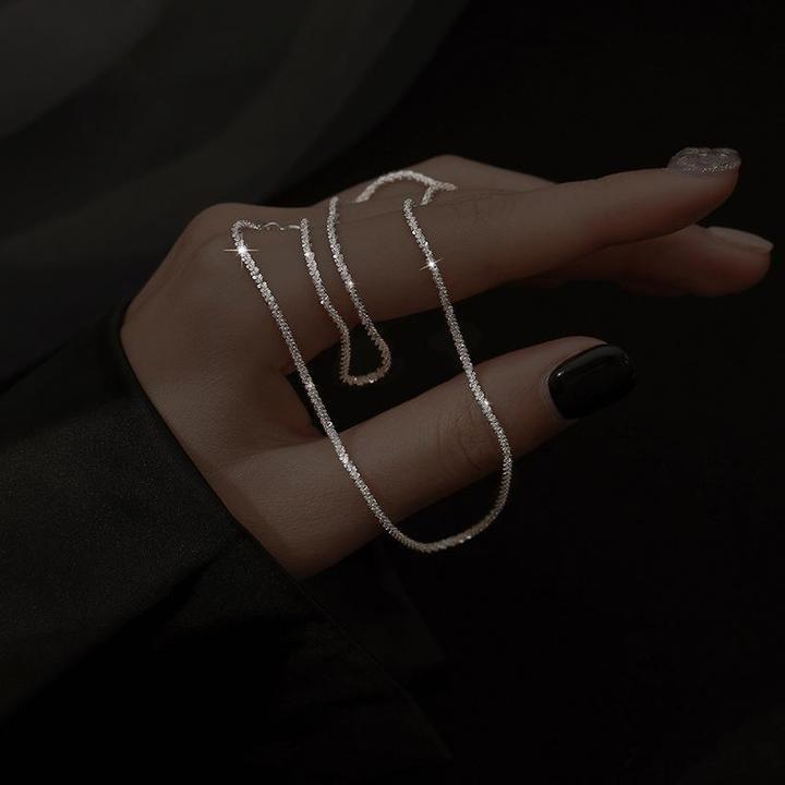 Sterling Silver Necklace Set With Starlight Pendants, Layered Duo, Lyssara