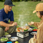 TerraFlame Compact 2800 W-gaskomfur til camping og udendørs madlavning