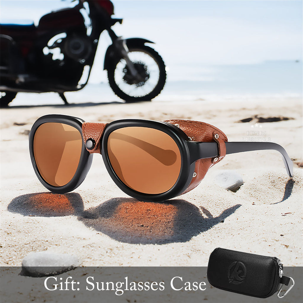 Steampunk Riding Glasses with Windproof Anti-Fog Lenses