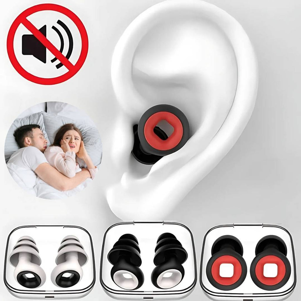 Bouchons d’oreilles de sommeil en silicone, ajustement confortable QuietNest bloquant le bruit