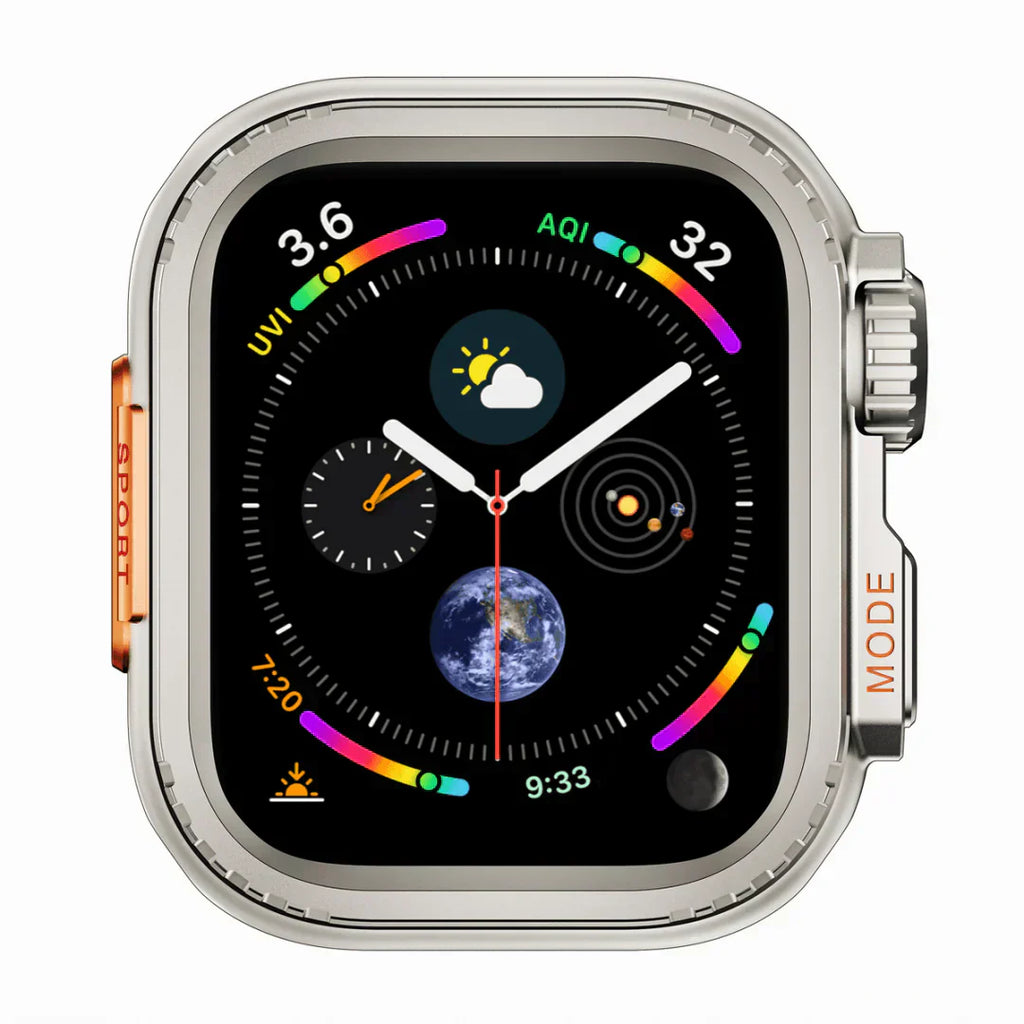 Apple Watch-etui i aluminium, AeroGuard robust beskyttelsesskal