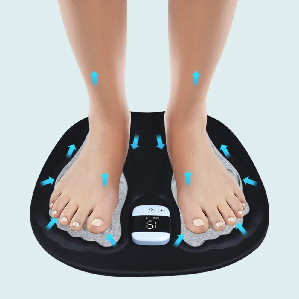 Coussin plantaire EMS à brancher pour soulager quotidiennement la fatigue des jambes, les pieds gonflés et la mauvaise circulation | Fioriscas