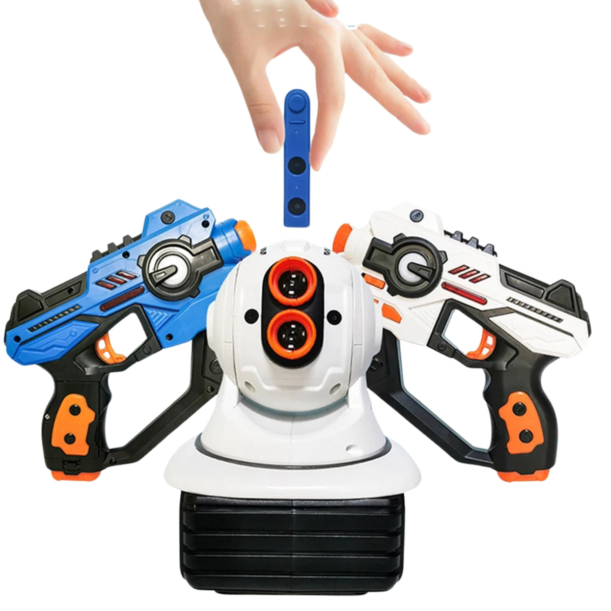 Infrarot-Lasertag-Set mit Projektor – Zielspiel für drinnen und draußen | Fioriscas