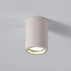 مصباح إيلارا السقفي من الحجر والمعدن، مع مصباح GU10 LED