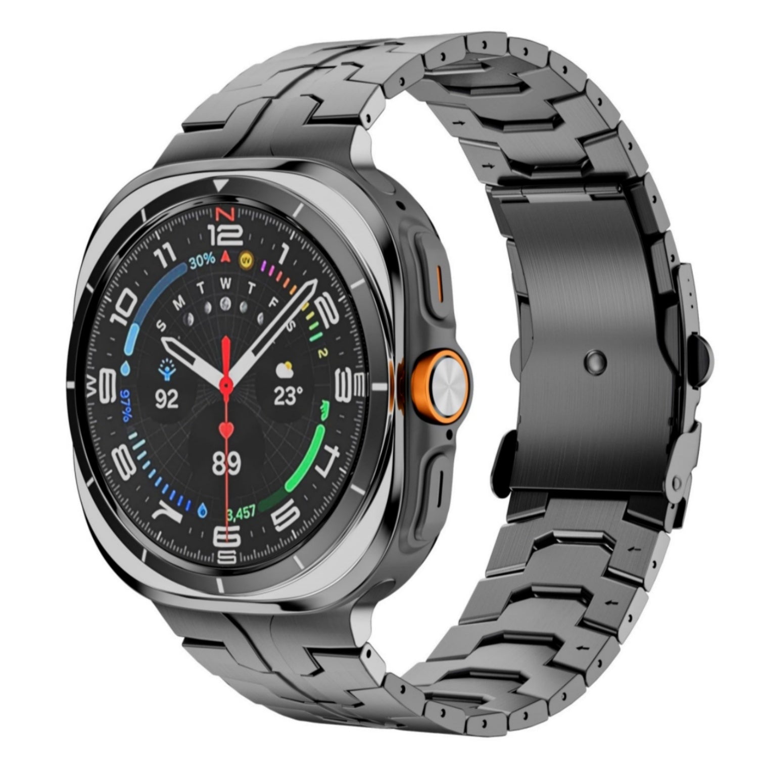 Titanen horlogeband voor Samsung Watch 7 Ultra, Averon vouwsluiting