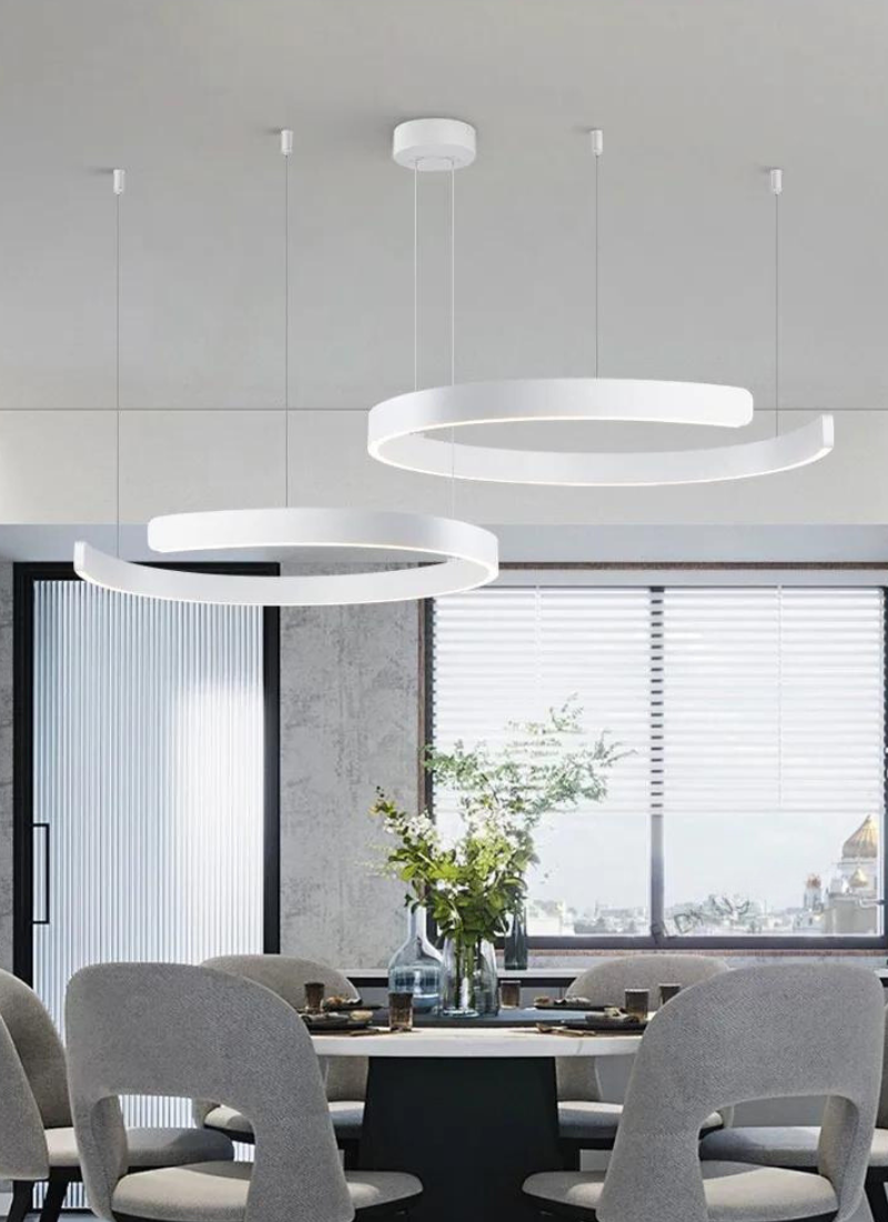AerisGlow Rund LED Loftslampe, Dæmpbar Multi-Ring Design