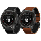 Garmin Fenix hibrid óraszíj, bőr és szilikon, Arion sorozat