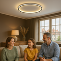 SkagaNova dæmpbar LED-loftslampe, skandinavisk aluminium og akryl
