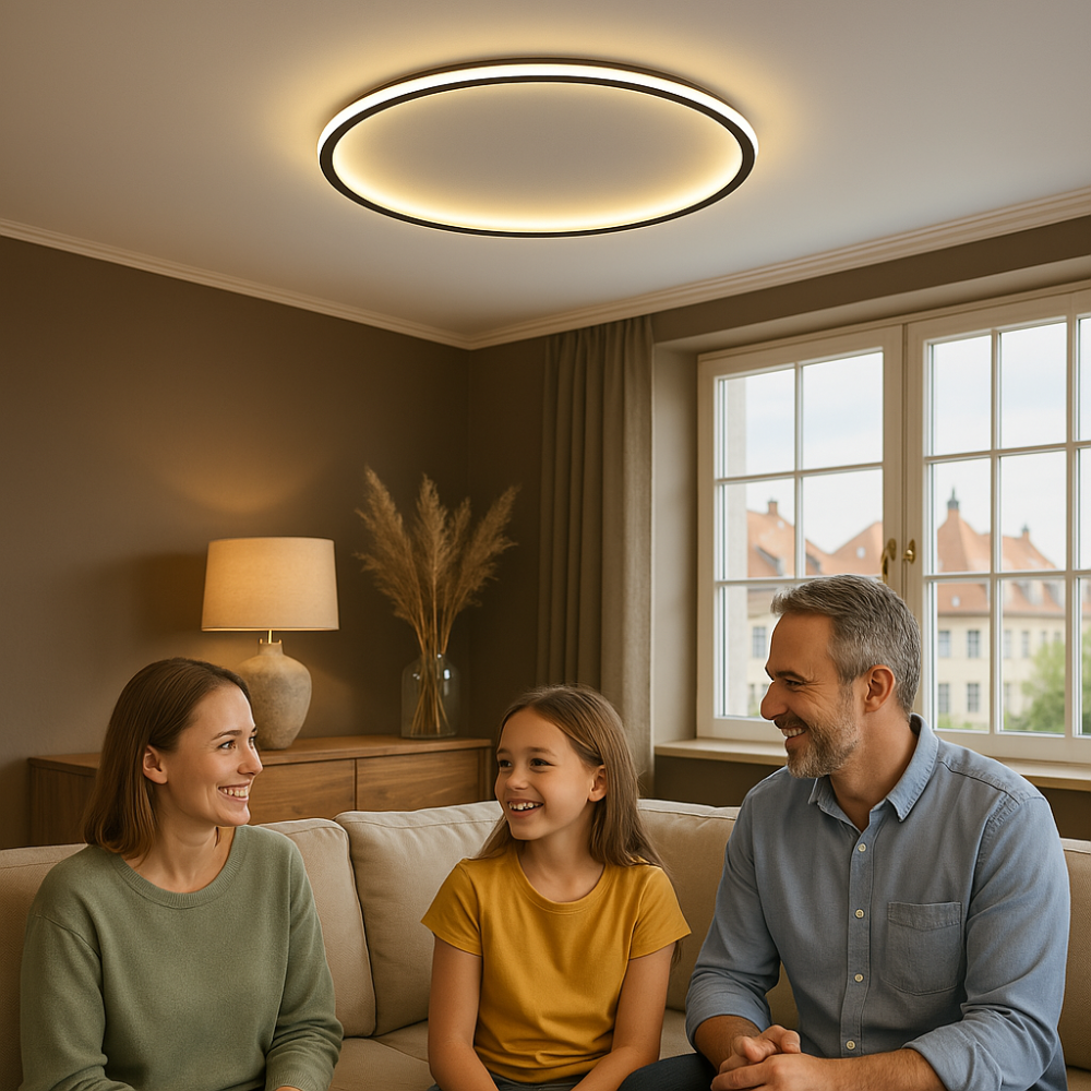 SkagaNova dæmpbar LED-loftslampe, skandinavisk aluminium og akryl