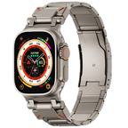 Řemínek Apple Watch, titanový řemínek Auridan s nastavitelným zapínáním