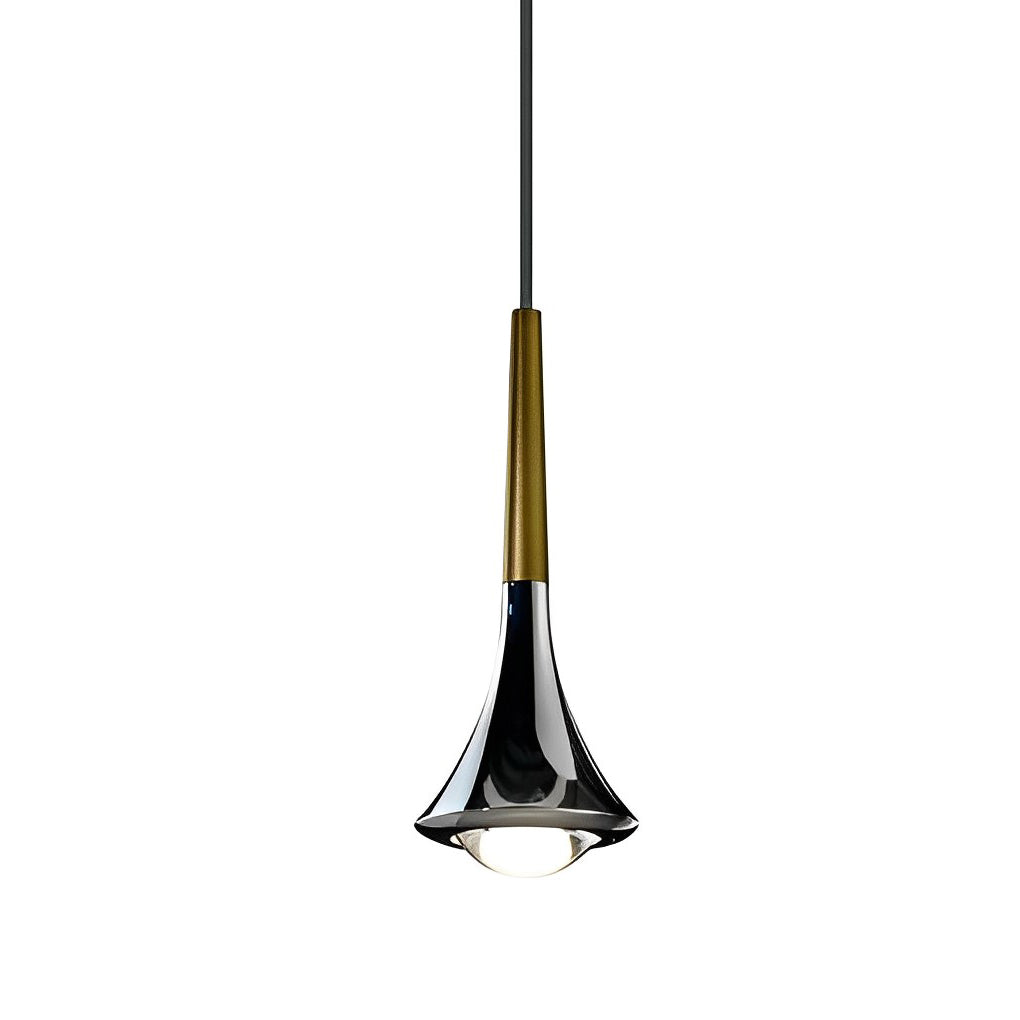 LumenAria Nordic Metal Pendant Light With A Water-Drop Silhouette For Stairs