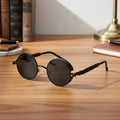 Vintage round sunglasses with UV400 protection & retro design - Fioriscas