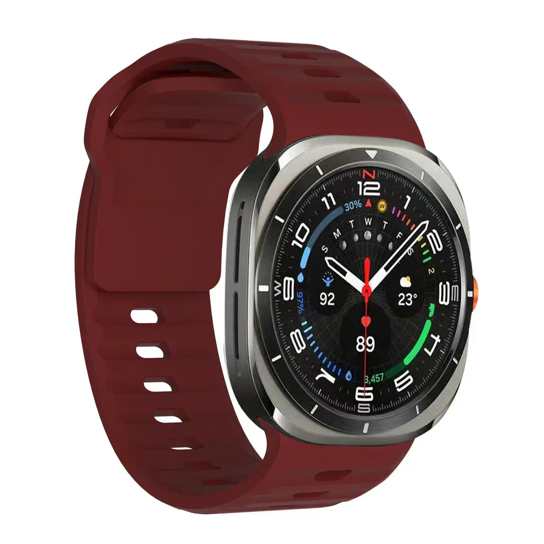Galaxy Watch Ultra silikonearmbånd, Kirrea slank pasform med neglespænde rem