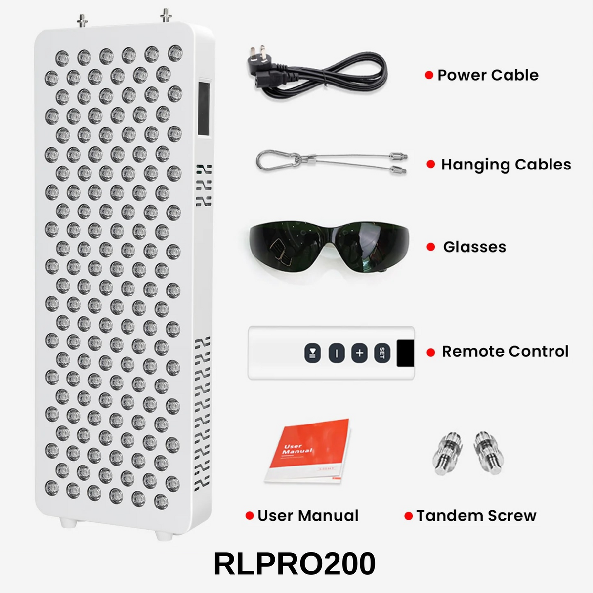 RLPRO-paneel met negen rode lichtgolven voor een gezonde huid thuis | Fioriscas