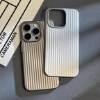 ApexGuard titaniumkleurige hoes voor iPhone, valbescherming met opstaande randen
