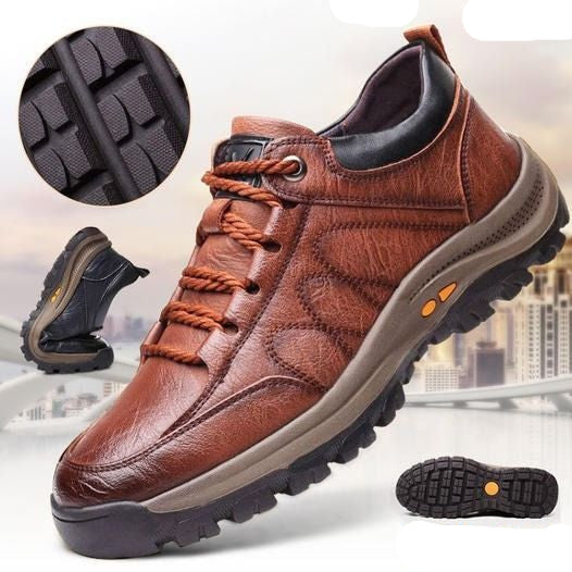 Men’s Orthopedic Leather Shoes | Supportive Comfort
