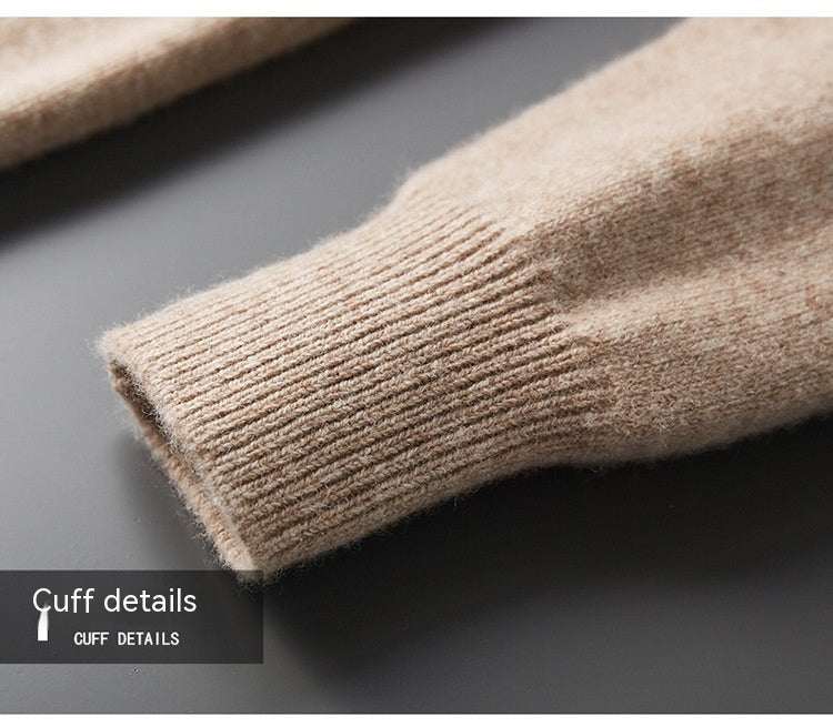 NovaWeave Half Zip Sweater For Men, 100% Australian Wool