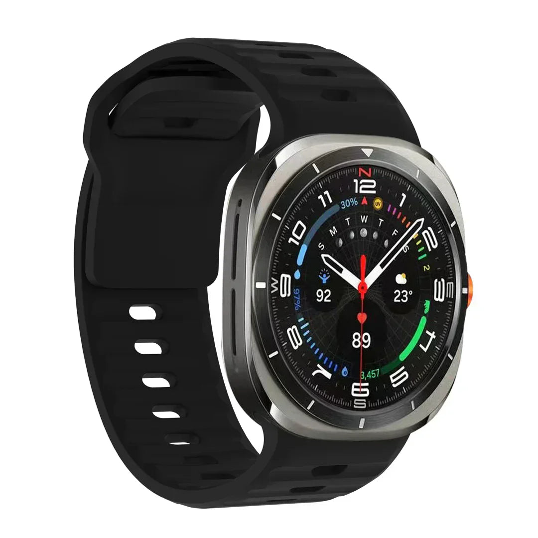 Galaxy Watch Ultra silikonearmbånd, Kirrea slank pasform med neglespænde rem