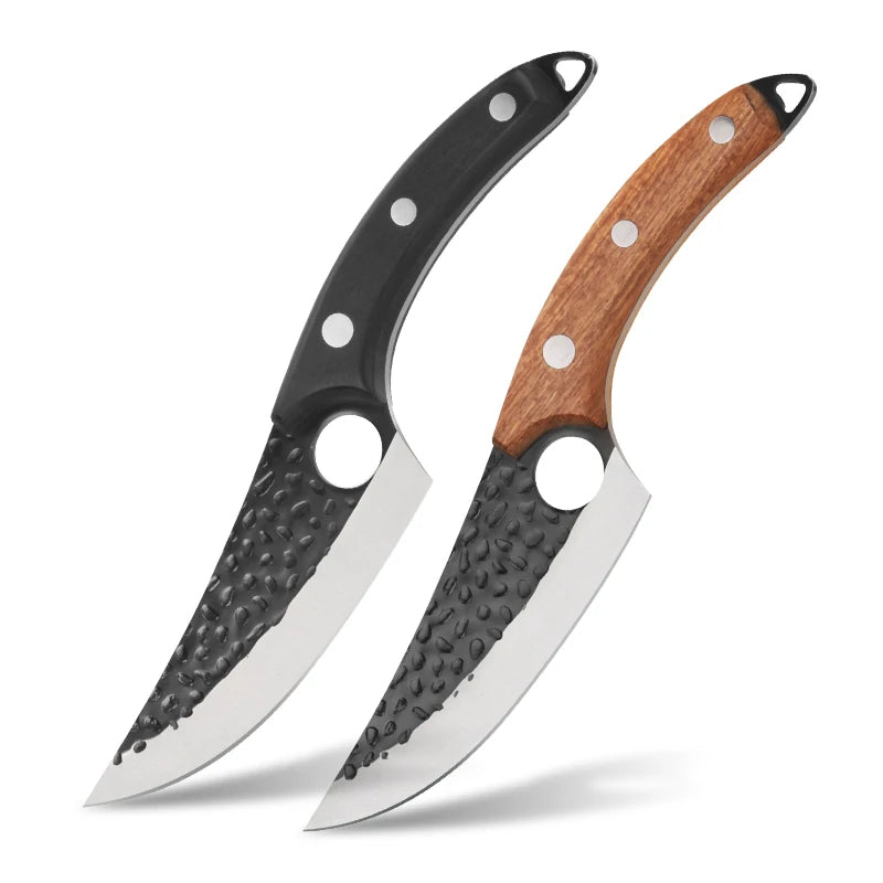 Japanese-Style Chef Knife, OrionKoi Wood-Handle Stainless Blade