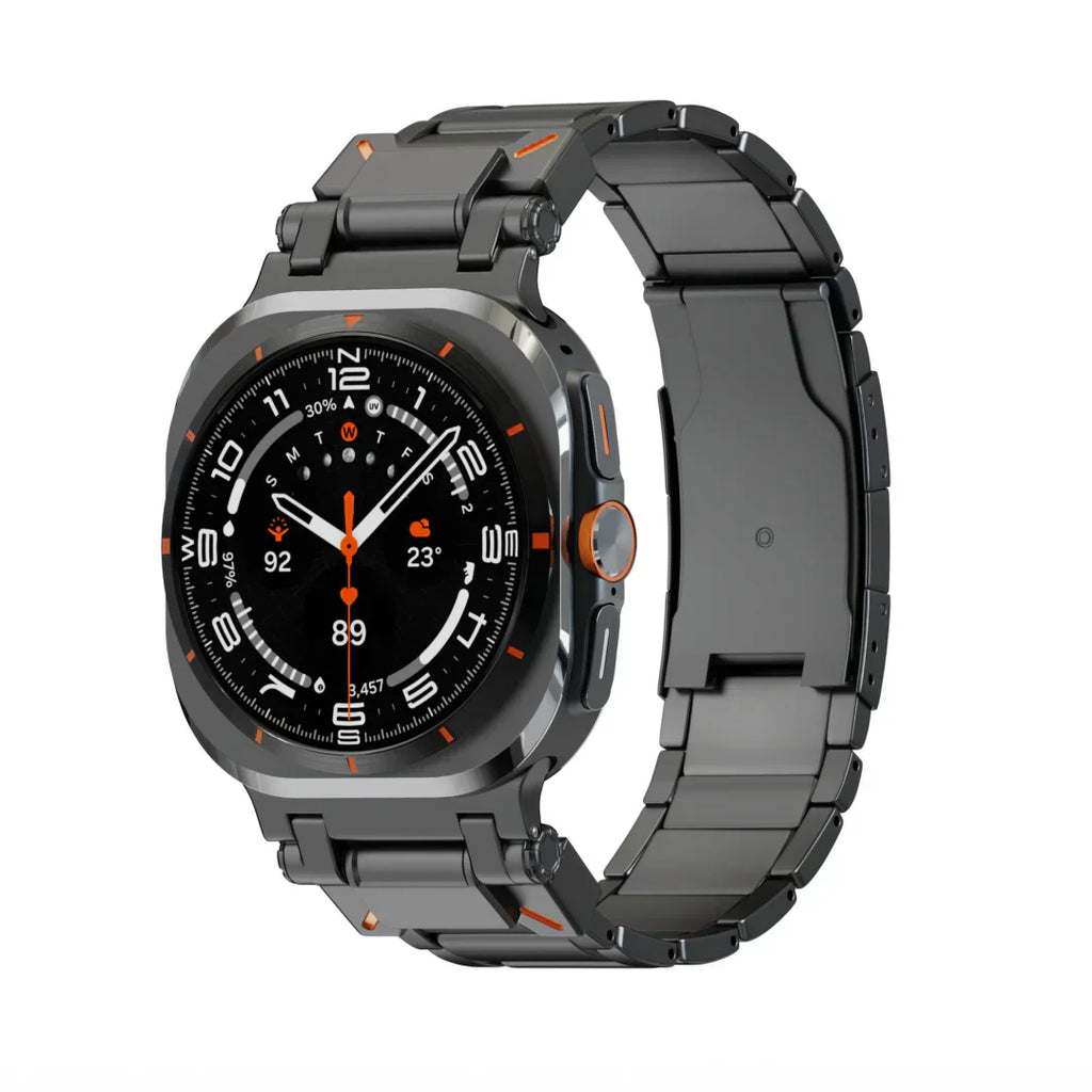 Titanový řemínek Samsung Galaxy Watch Ultra, skládací přezka Voyager