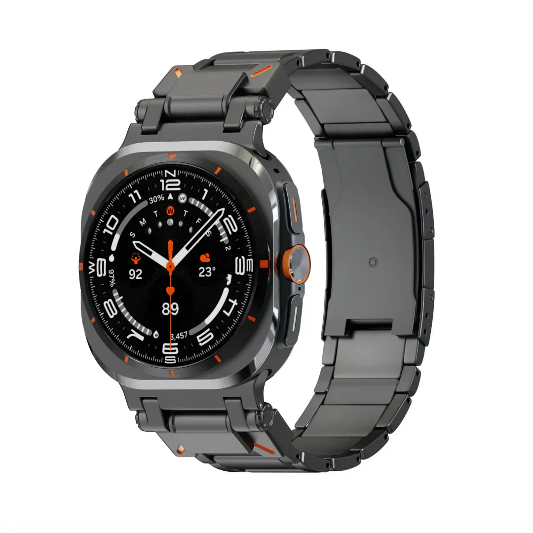 Titanový řemínek Samsung Galaxy Watch Ultra, skládací přezka Voyager