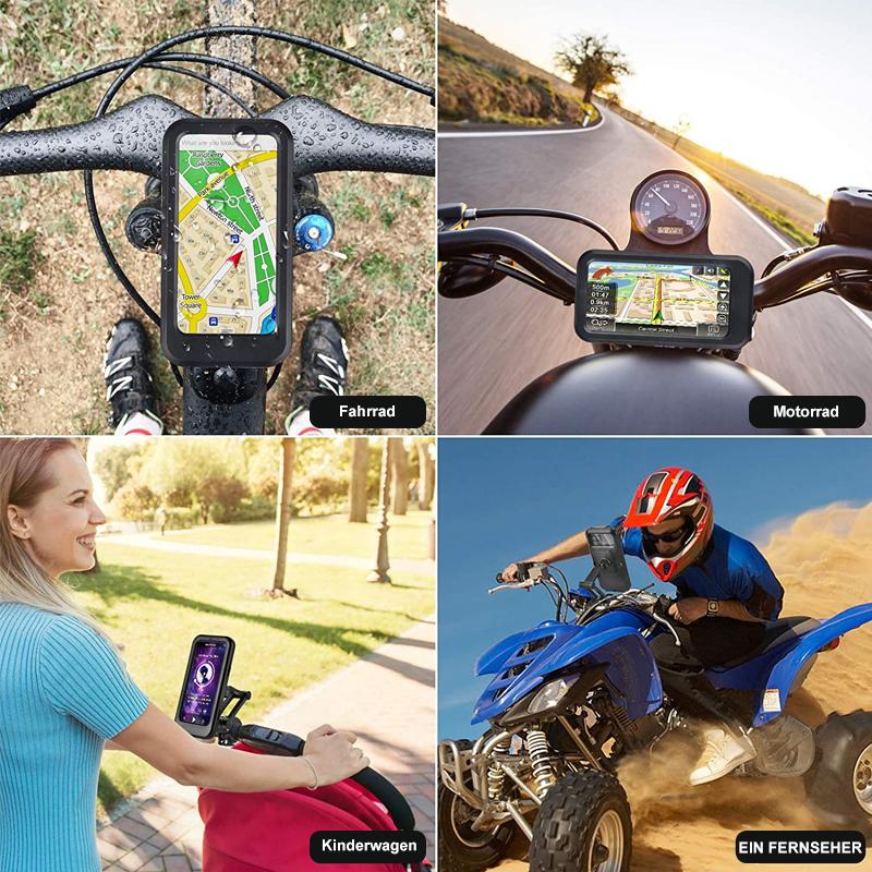 NovaTrail-fietstelefoonhouder met waterdichte hoes en draadloze powerbank van 15 W