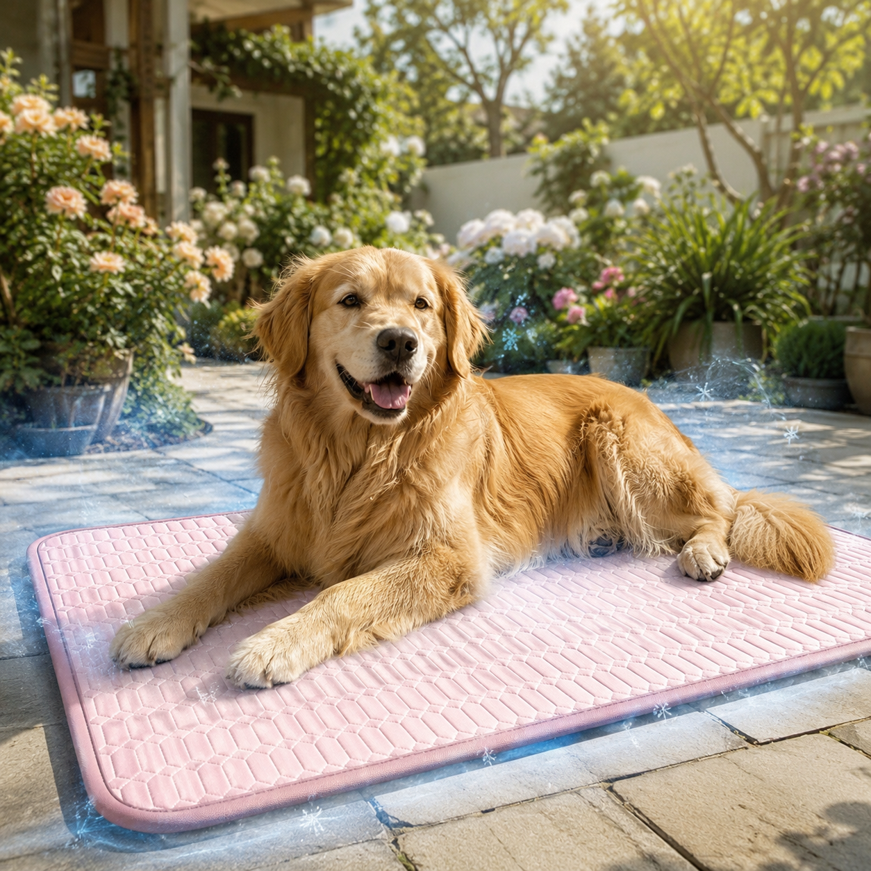 Self-Cooling Ice Silk Pet Mat For Dogs And Cats, Indoor Or Outdoor