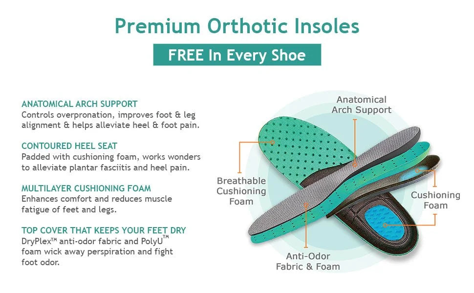 Men's Arch Support Shoes, StrideFlex Hand-Stitched Leather Slip-Ons With Cushioned Soles