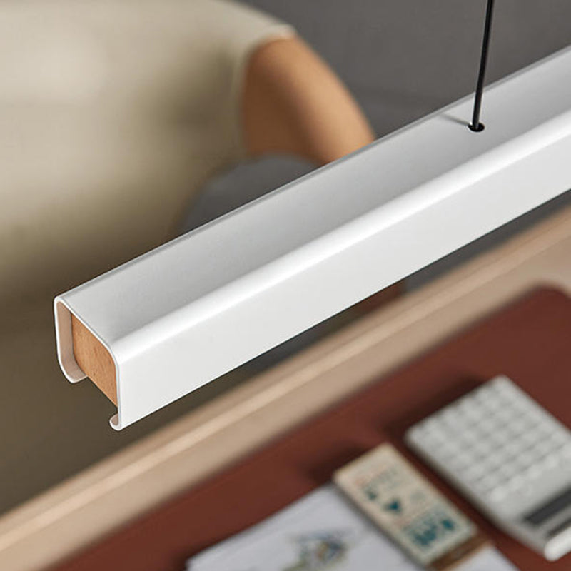 Lampada a sospensione lineare minimalista classica Orva in bianco e nero | Fioriscas