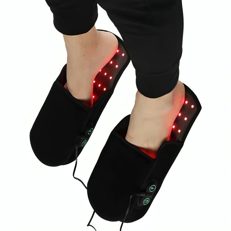 כפכפי רגליים עם נורות LED אדומות ואינפרה-אדומות SolaraStep, מידה אחת, עם כבל