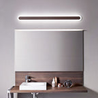Arisha Modern Linear Vanity Wall Lamp, White/Brown, Bathroom - Neutralighting