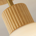 Arisha minimalistisk indbygningsloftlampe træ/valnød gang | Fioriscas