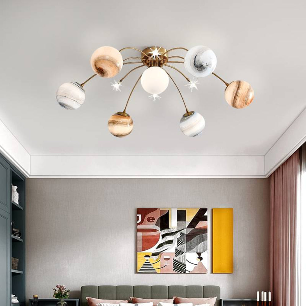 Lampada da soffitto a plafone Aria Modern Planet, soggiorno | Fioriscas