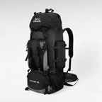 Ultralichte wandelrugzak van 90 liter, waterdicht ripstopmateriaal met regenhoes