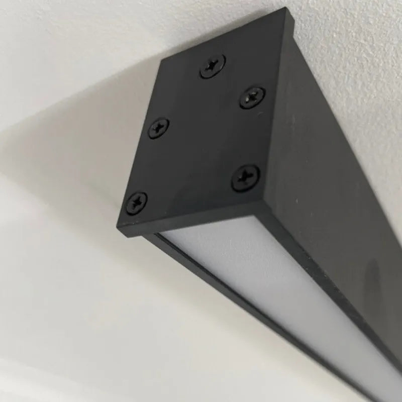 Solin lineær sort loftslampe/væglampe | Fioriscas