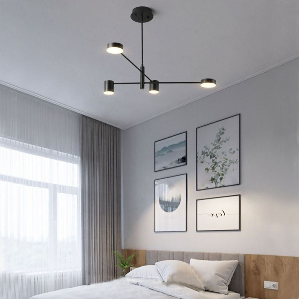 Arisha Hanglamp Tak Industrieel Zwart/Goud, Slaapkamer | Fioriscas