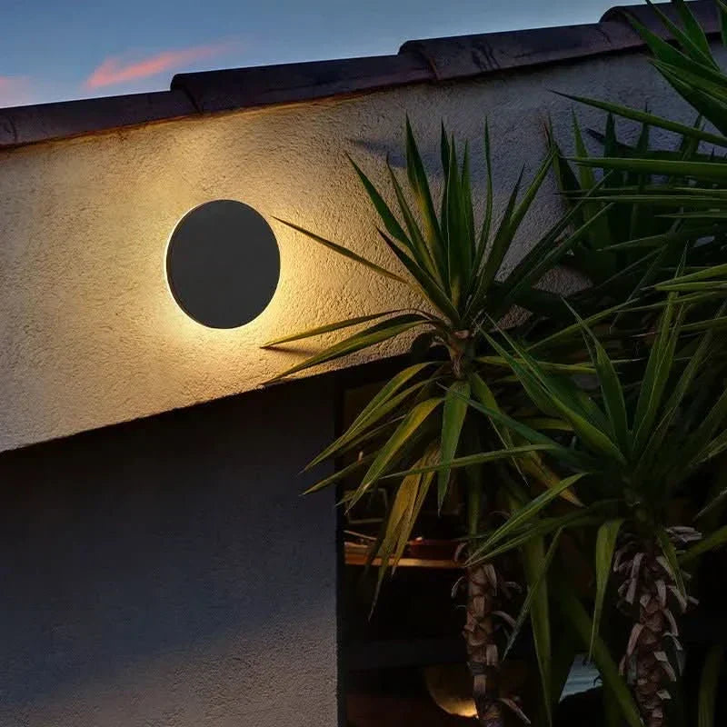 Applique murale LED minimaliste ronde ou carrée, IP65 - Fioriscas