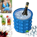 Space-saving 2-in-1 silicone ice cube tray with cooling function - Fioriscas