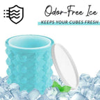 Space-saving 2-in-1 silicone ice cube tray with cooling function - Fioriscas
