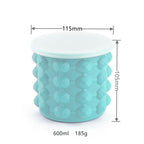 Space-saving 2-in-1 silicone ice cube tray with cooling function - Fioriscas