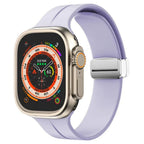 Magnetický silikonový řemínek pro Apple Watch, pásek s bezpečným zapínáním Luma