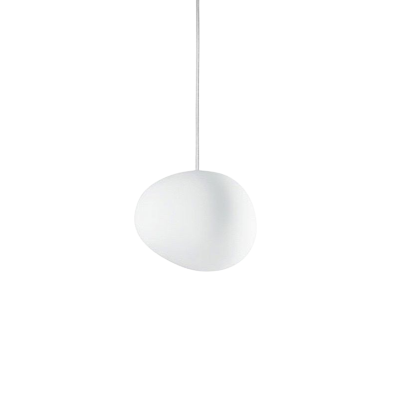 LumaVerde Organic-Shape Pendant Light, Hand-Blown Glass Finish, 4 Sizes