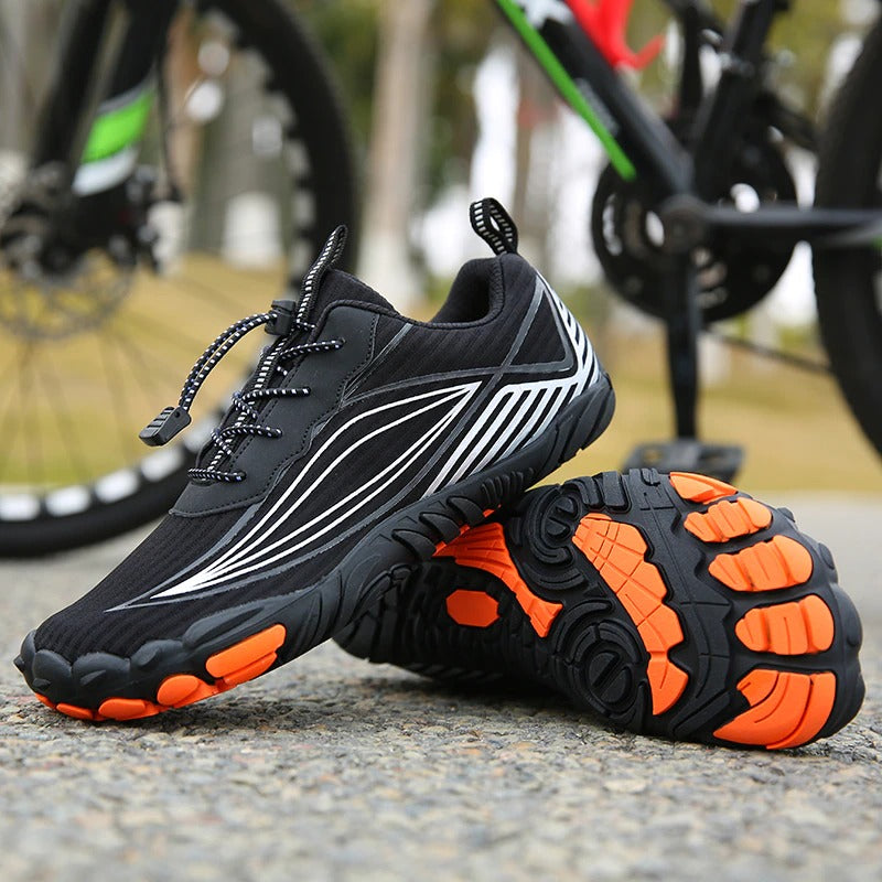 Wielrenschoenen, ultralicht ontwerp met ademende meshpanelen