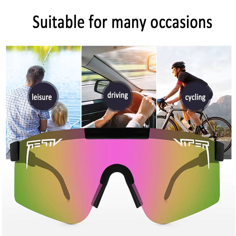 Polarized Viper Sport Sunglasses With UV400 Rimless Lens