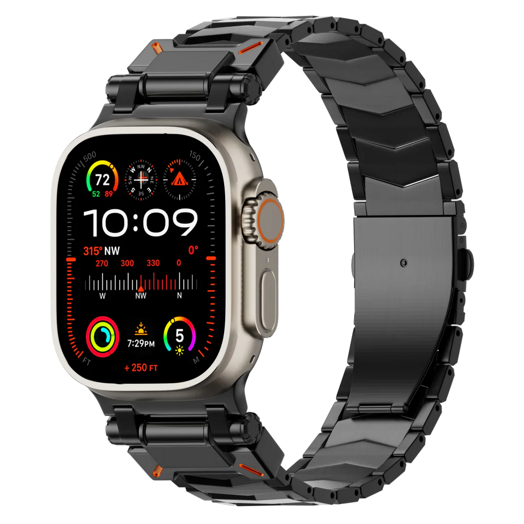 Elestra V01 titanový řemínek na hodinky pro Apple Watch, design ve tvaru V