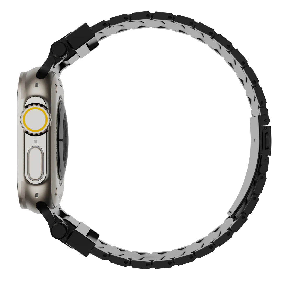 Elestra V01 titanový řemínek na hodinky pro Apple Watch, design ve tvaru V
