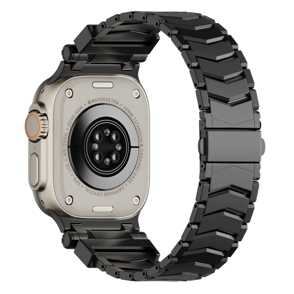 Elestra V01 titanový řemínek na hodinky pro Apple Watch, design ve tvaru V